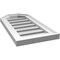 Ekena Millwork Octagonal Top Surface Mount PVC Gable Vent w/ 2"W x 1-1/2"P Brickmould Frame, 12"W x 24"H GVPOT12X2402SF - alternate 2